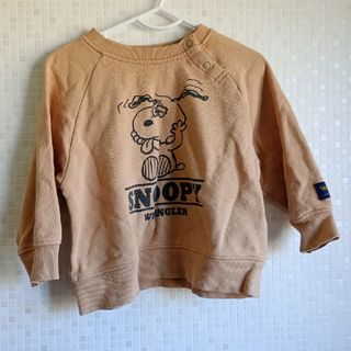 ピーナッツ(PEANUTS)のスヌーピー　SNOOPY　PEANUT　トレーナー　ベビー　ベージュ　裏毛　95(Tシャツ/カットソー)