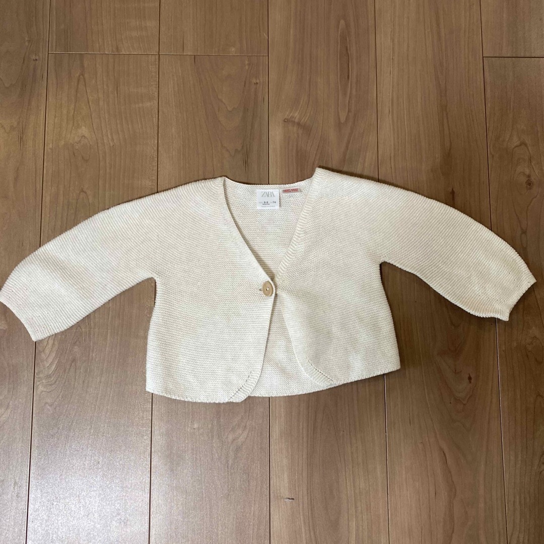 ZARA KIDS(ザラキッズ)のZARA ベビー　カーディガン　80 6-9m キッズ/ベビー/マタニティのベビー服(~85cm)(カーディガン/ボレロ)の商品写真