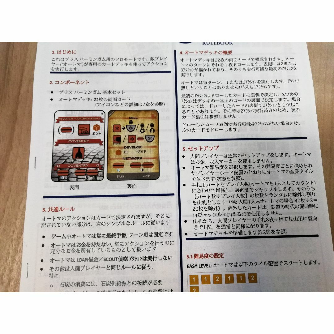 ブラス　バーミンガム　ソロ対応オートマセット エンタメ/ホビーのテーブルゲーム/ホビー(その他)の商品写真