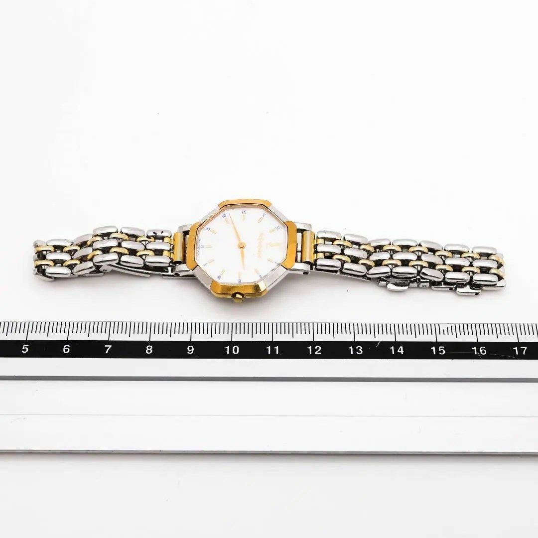 《希少》イヴサンローラン 腕時計 オクタゴン YSL ホワイト レディース p最大約172cm付属品