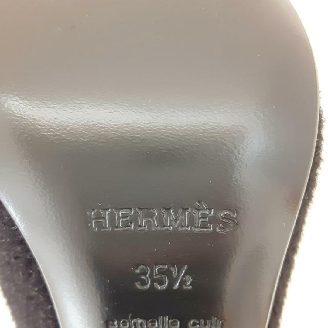 Hermes(エルメス)のエルメス ショートブーツ 35 1/2美品  - 黒 レディースの靴/シューズ(ブーツ)の商品写真