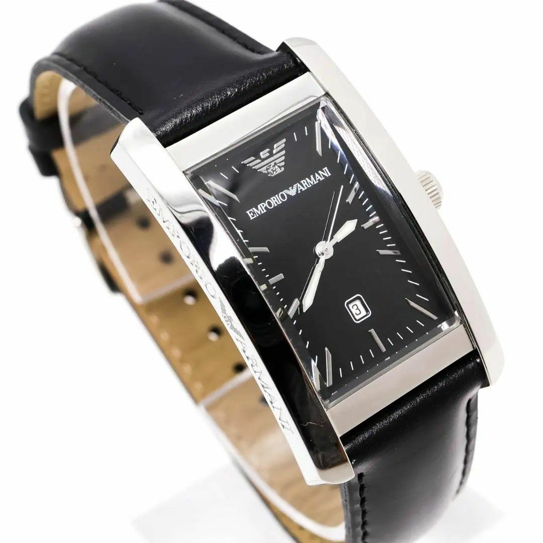 出品物一覧はこちらbyAC《美品》EMPORIO ARMANI 腕時計 ブラック デイト レディース m