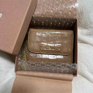 財布専用　新品未使用　miumiu    折り財布　ジャガード　コラボ