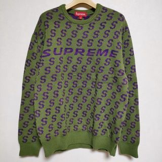 シュプリーム(Supreme)のSupreme S Repeat Sweater M 総柄 セーター ニット 21SS グリーン パープル メンズ シュプリーム【中古】4-0106M∞(ニット/セーター)