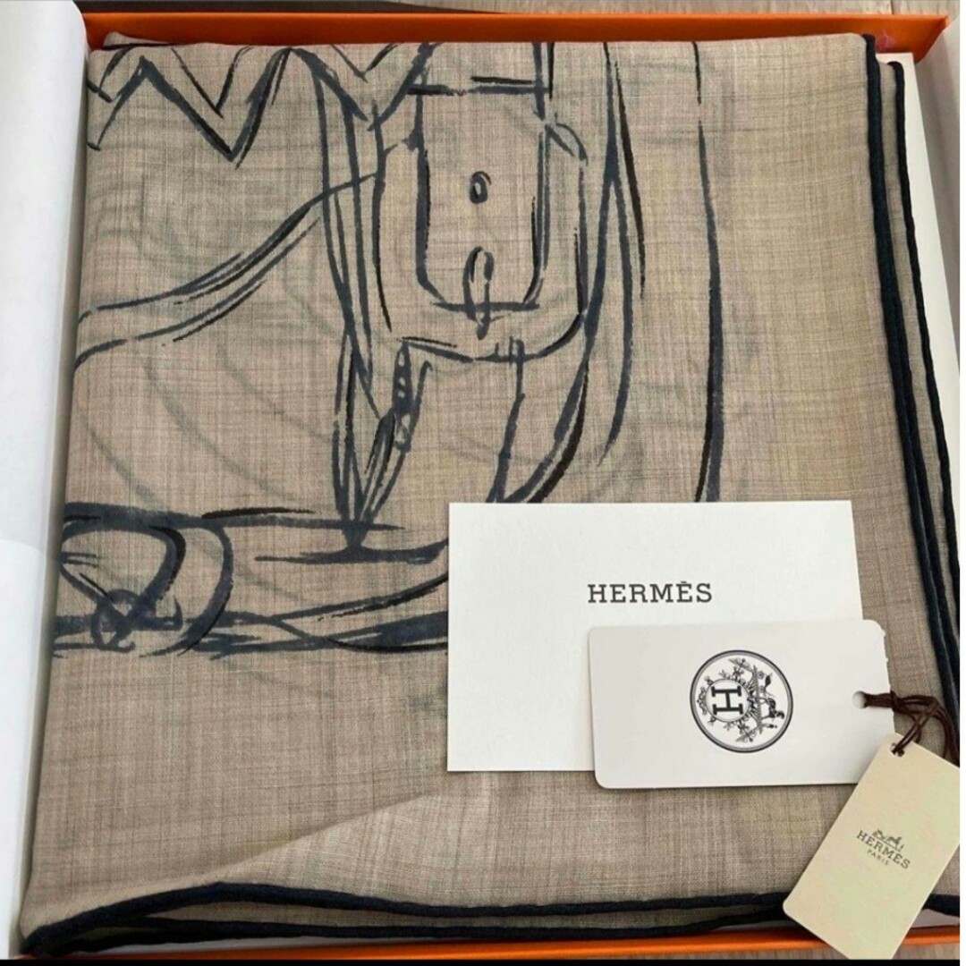 Hermes(エルメス)のHERMES カレ 90　カシミヤレジェ レディースのファッション小物(バンダナ/スカーフ)の商品写真