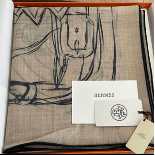 エルメス(Hermes)のHERMES カレ 90　カシミヤレジェ(バンダナ/スカーフ)