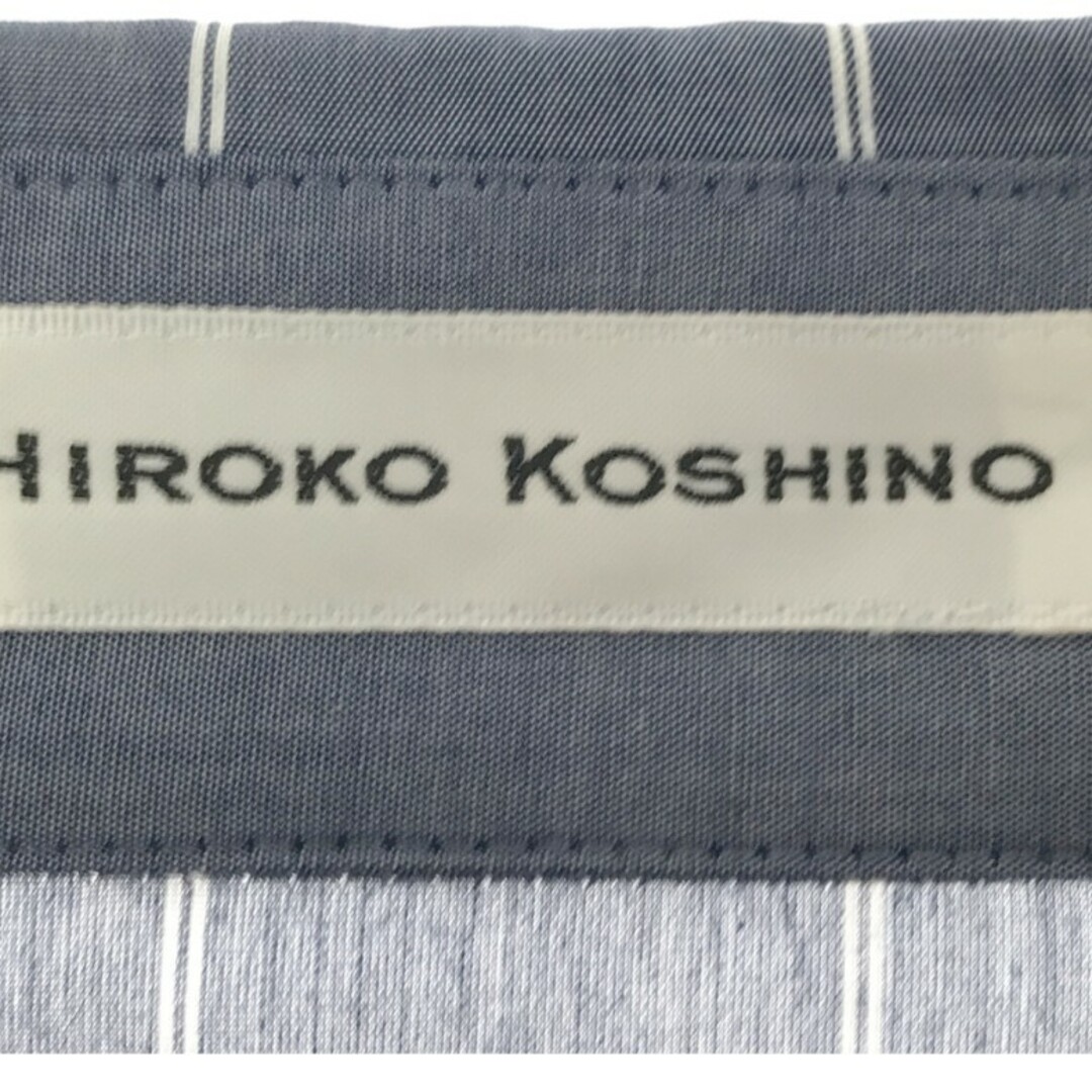 HIROKO KOSHINO(ヒロココシノ)のヒロココシノ トップス シャツ カッターシャツ ストライプ 38 キュプラ レディースのトップス(シャツ/ブラウス(長袖/七分))の商品写真