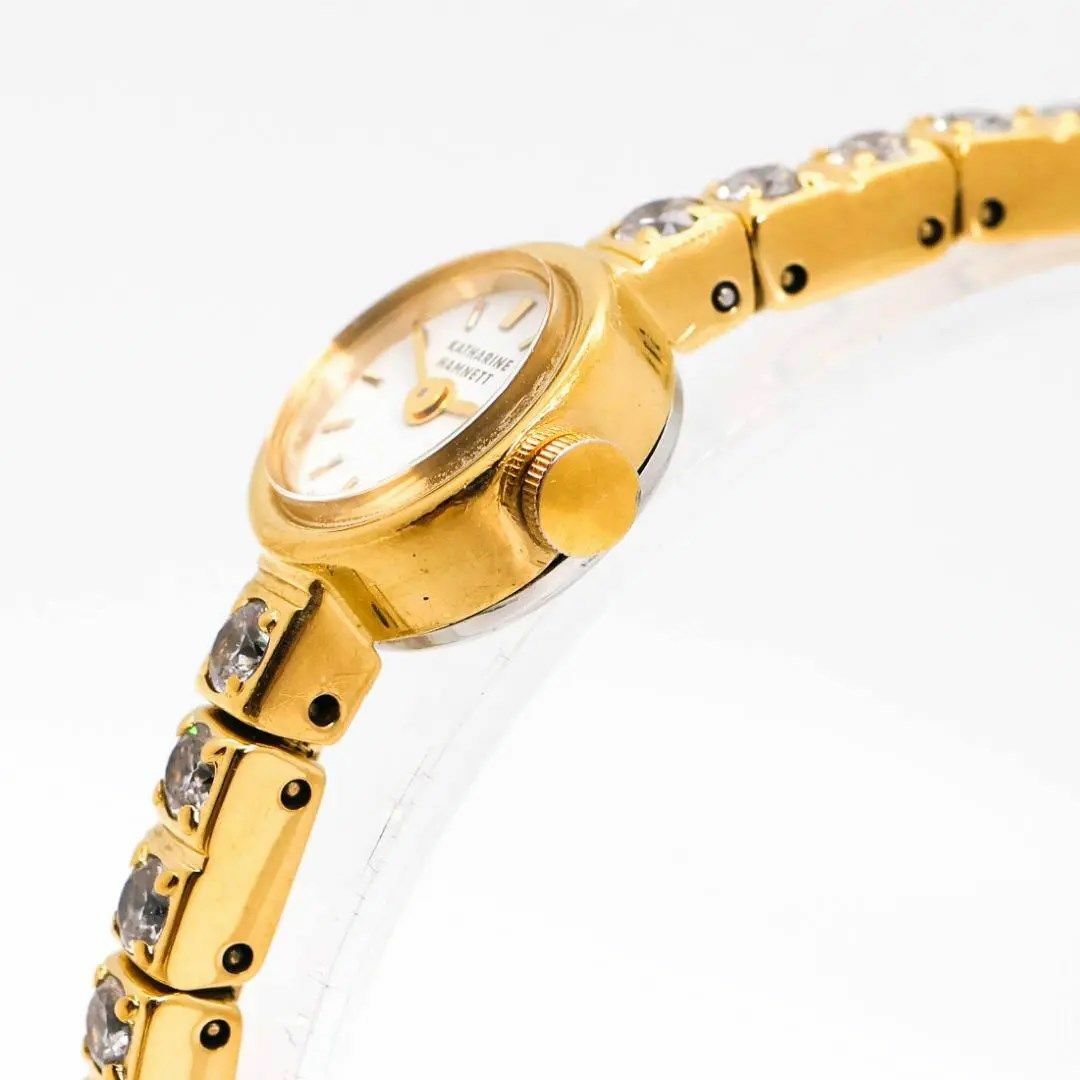 《人気》キャサリンハムネット 腕時計 ホワイト バングル ストーン ジュエリーn出品物一覧はこちらbyAC