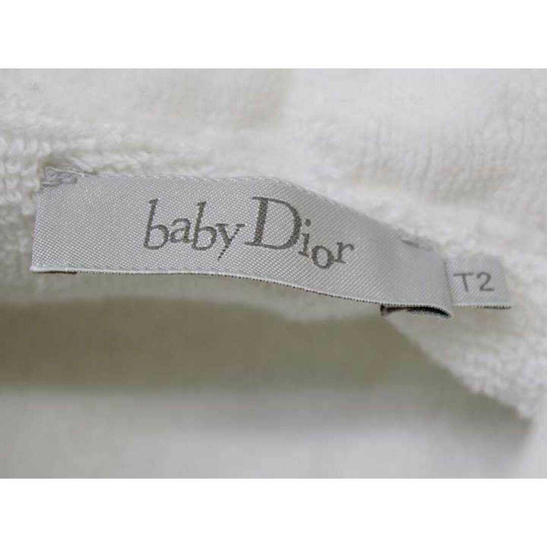 【新入荷!】 ▼ベビーディオール/baby Dior▼80～90cm位(T2) バスローブ/小物 グレー×白 【ネット限定】子供 キッズ kids  ベビー baby 男の子 女の子 秋冬 childcare 022132キッズ/ベビー/マタニティ