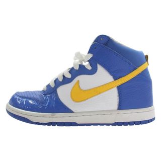 ナイキ(NIKE)のNIKE ナイキ スニーカー 317982-471 Dunk High Varsity Royal/Varsity Maize White ダンク ハイ バーシティー ロイヤル スニーカー ブルー系 26.5cm【中古】(スニーカー)