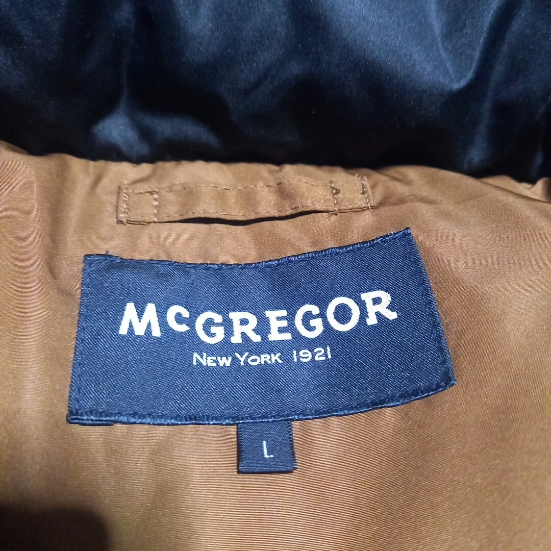 McGREGOR(マックレガー)のMcGREGORフード付ダウンジャケット茶黒L新品未使用 メンズのジャケット/アウター(ダウンジャケット)の商品写真