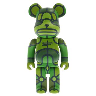 メディコムトイ(MEDICOM TOY)のMEDICOM TOY メディコムトイ サイン入り×XLARGE×David Flores stakes are high BE@RBRICK 400% エクストララージ デイビットフローレス ベアブリック フィギュア グリーン(その他)