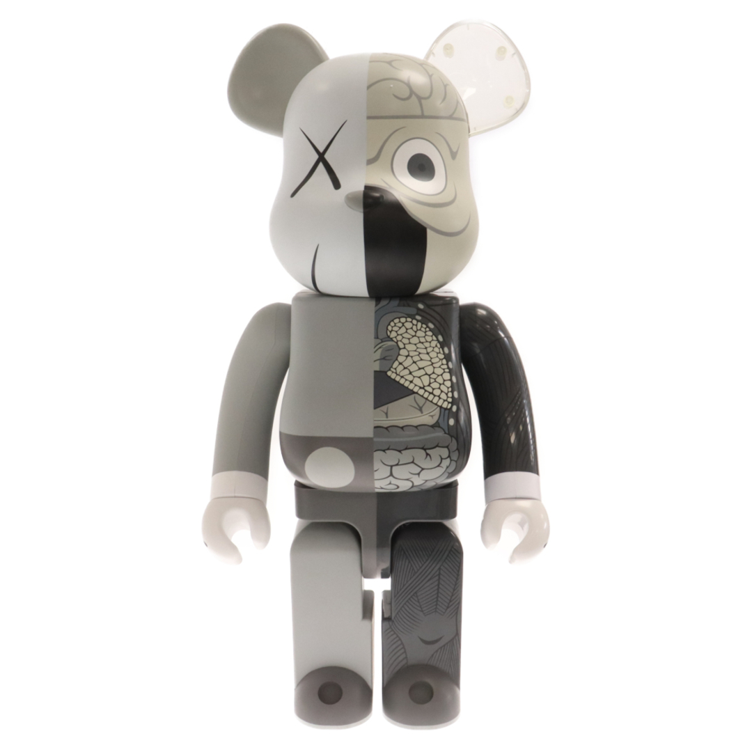 MEDICOM TOY(メディコムトイ)のMEDICOM TOY メディコムトイ ×KAWS BE＠BRICK Original Fake Companion GREY 1000% カウズ ベアブリック オリジナルフェイク 人体模型 フィギュア 人形 グレー エンタメ/ホビーのフィギュア(その他)の商品写真