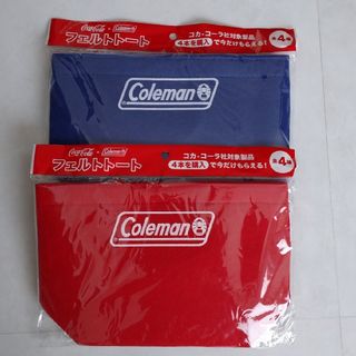 コールマン(Coleman)の専用です！⭐コールマン フェルトトート ブルー & レッド ２つセット(ノベルティグッズ)