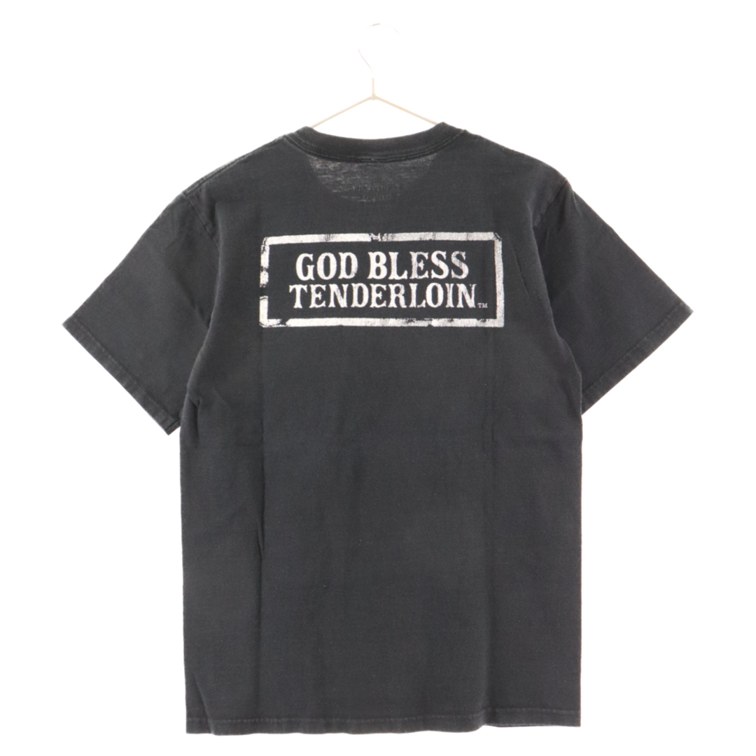 TENDERLOIN(テンダーロイン)のTENDERLOIN テンダーロイン 08SS T-TEE GOD BLESS ゴッド ブレス 半袖 プリントTシャツ ブラック メンズのトップス(Tシャツ/カットソー(半袖/袖なし))の商品写真