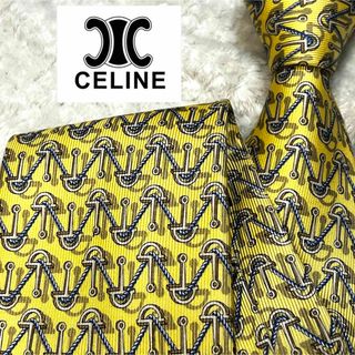 セリーヌ(celine)のCELINE セリーヌ ネクタイ イカリ パターン柄 イエロー(ネクタイ)