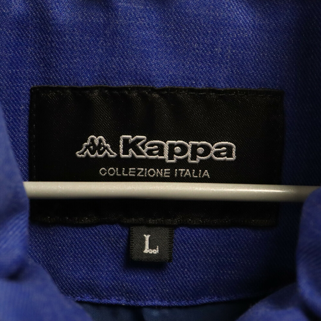 Kappa(カッパ)のKAPPA カッパ ロゴ金具付きダウンベスト ブルー KG3520T12 メンズのジャケット/アウター(ダウンベスト)の商品写真