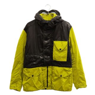 シーピーカンパニー(C.P. Company)のC.P. Company シーピーカンパニー GOGGLE JACKET 切替ダウンフードゴーグルジャケット 裏地キルティング イエロー/ブラック(フライトジャケット)