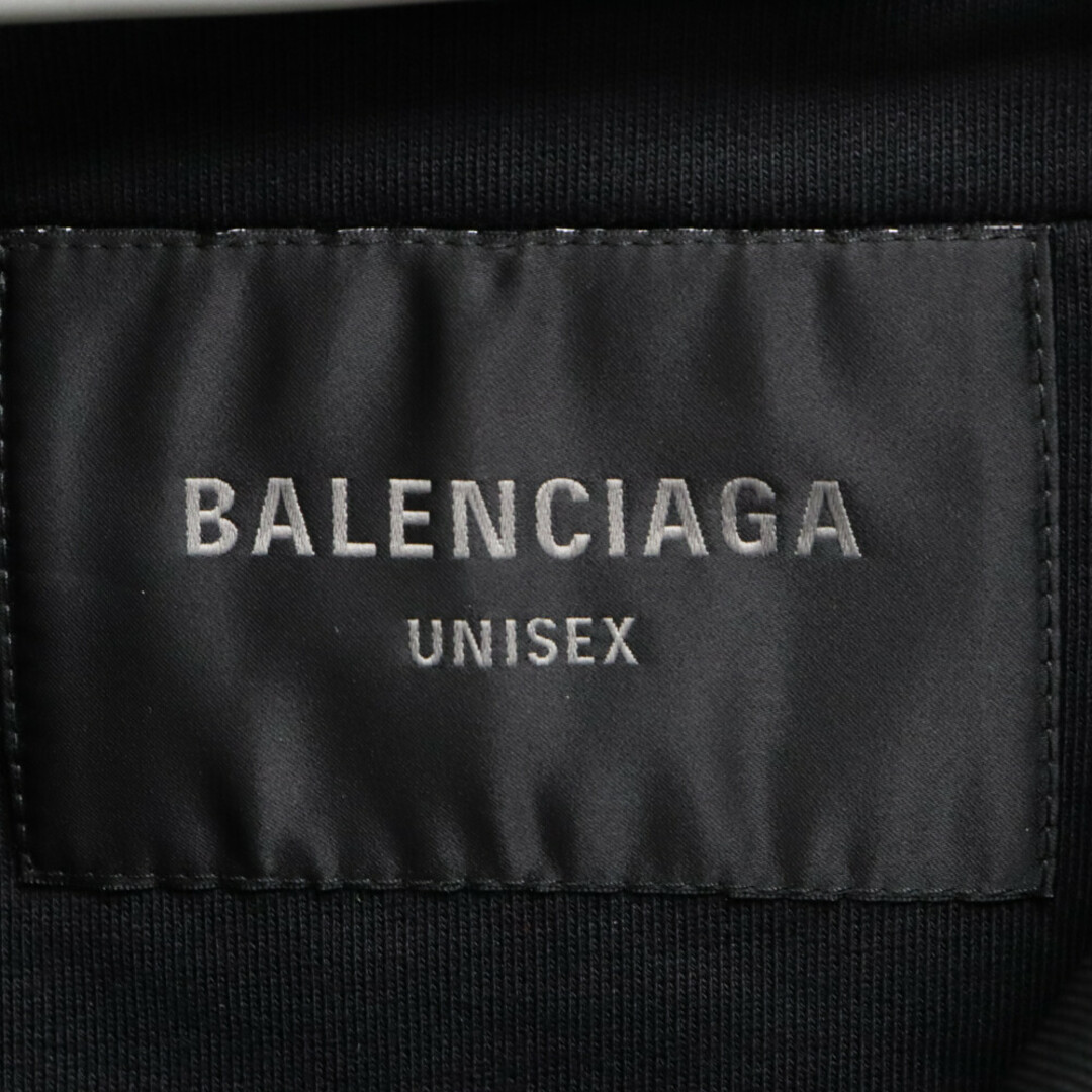 Balenciaga(バレンシアガ)のBALENCIAGA バレンシアガ 23SS Technical Fabric Oversized Parka ALL IN ロゴプリント ドッキングナイロン パーカー ジャケット ブラック 746450 メンズのジャケット/アウター(フライトジャケット)の商品写真