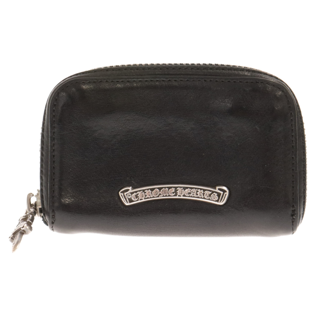 CHROME HEARTS クロムハーツ COIN CASE/コインケース ダガーラウンドジップ カーフレザー75センチ横幅