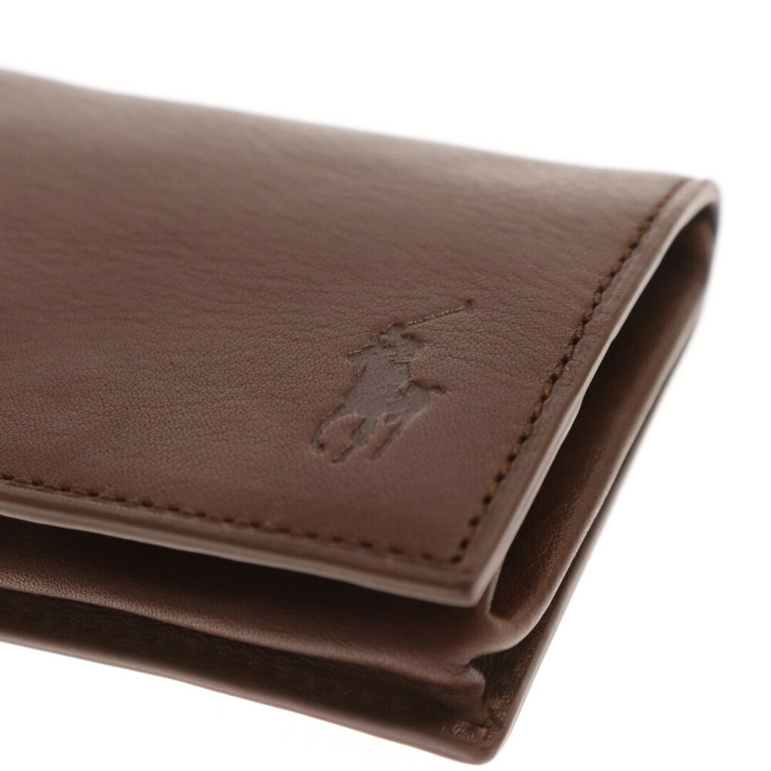 Ralph Lauren(ラルフローレン)のRALPH LAUREN ラルフローレン Burnished Leather Billfold Wallet バーニッシュ レザー ウォレット コインケース メンズのファッション小物(コインケース/小銭入れ)の商品写真