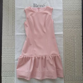 ルネ(René)の美品Reneルネ☆ピンクワンピース☆36検索FOXEY(ひざ丈ワンピース)