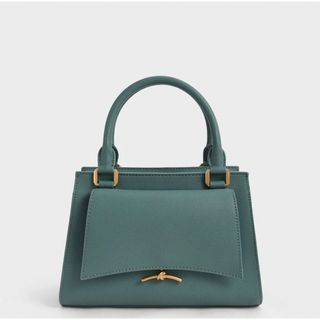 チャールズアンドキース(Charles and Keith)のCHARLES & KEITH Huxley ハクスリートラペーズ トートバッグ(ハンドバッグ)