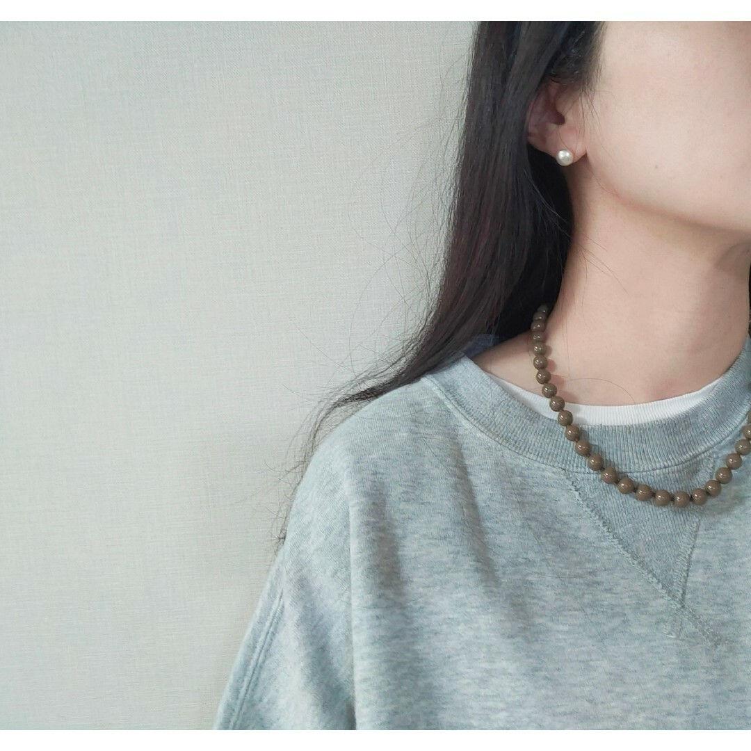 BEAUTY&YOUTH UNITED ARROWS(ビューティアンドユースユナイテッドアローズ)のmoca✕brownネックレス ハンドメイドのアクセサリー(ネックレス)の商品写真