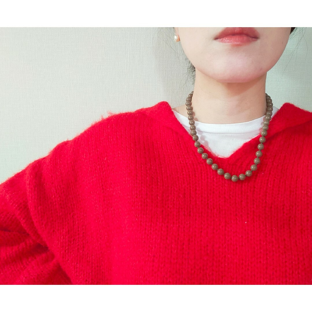 BEAUTY&YOUTH UNITED ARROWS(ビューティアンドユースユナイテッドアローズ)のmoca✕brownネックレス ハンドメイドのアクセサリー(ネックレス)の商品写真