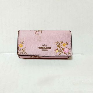 コーチ(COACH)のコーチ キーケース - 23519 ピンク×マルチ(キーケース)