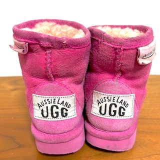 アグオーストラリア(UGG AUSTRALIA)のUGG ムートンブーツ　13cm〜14cm ピンク色(ブーツ)