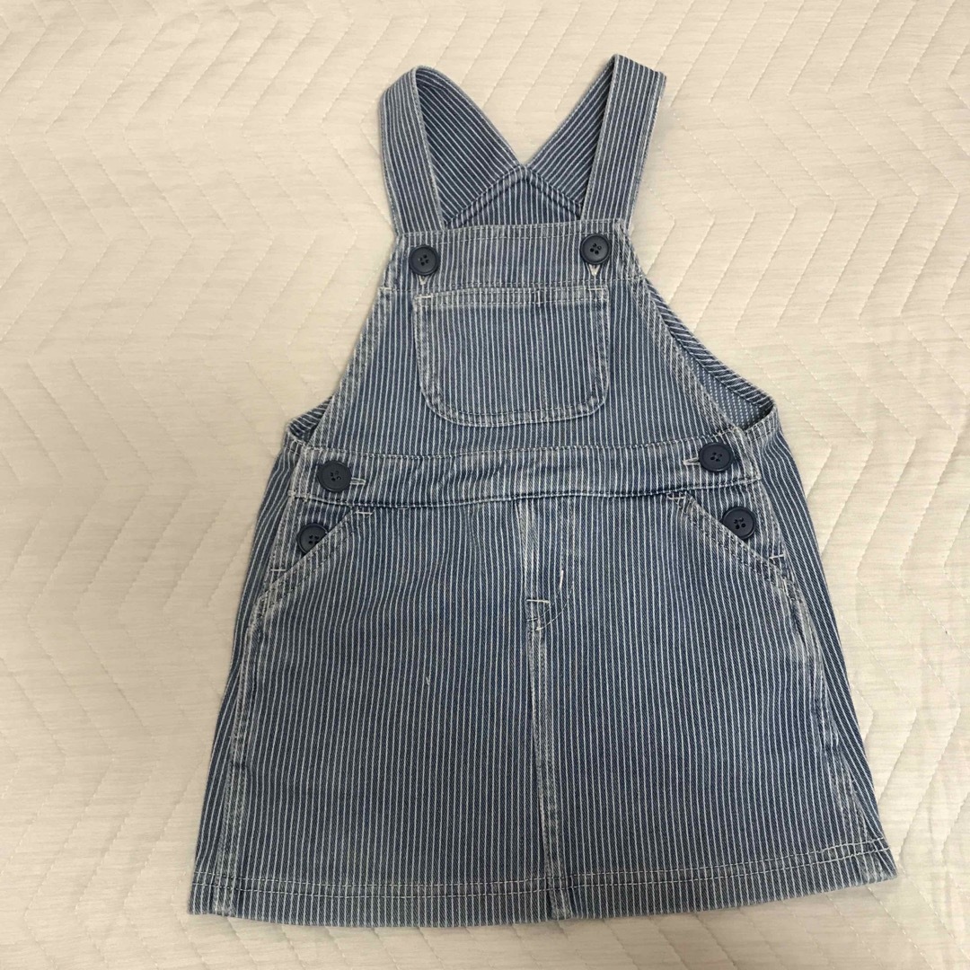 デニム　ジャンパースカート　パンピース　ミキハウスがお好きな方にお勧め キッズ/ベビー/マタニティのキッズ服女の子用(90cm~)(ワンピース)の商品写真