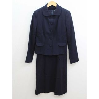 トゥービーシック(TO BE CHIC)の‡TO BE CHIC/トゥー ビー シック‡アンサンブルスーツ/ワンピース/ジャケット/半袖/長袖/ミディアム丈 濃紺/ネイビー レディース 40 お受験 面接 フォーマル 卒業式 入学式 説明会 見学会 学校行事 園行事 式典【中古】春夏秋冬 812032(その他)