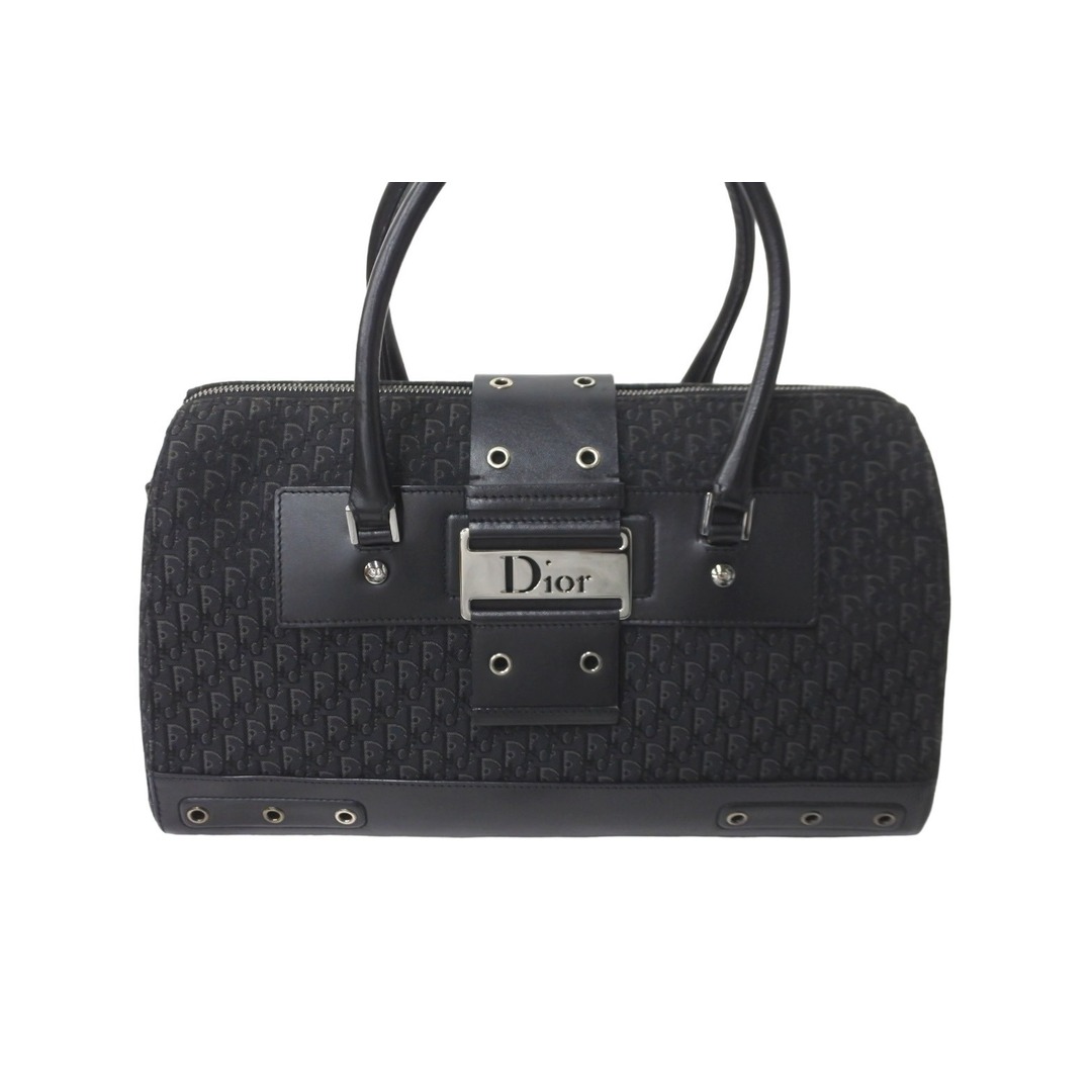 Christian Dior クリスチャンディオール ハンドバッグ ストリートシック トロッター柄 97BM-1003 ブラック 美品 中古 59098