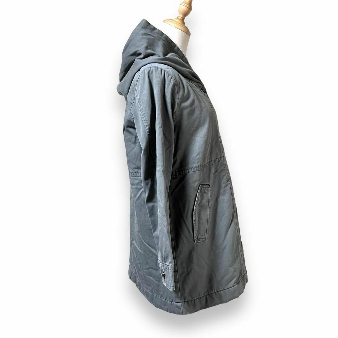 イーハイフンワールドギャラリー 美品 フード付きアウター カーキー F ゆったり レディースのジャケット/アウター(ピーコート)の商品写真