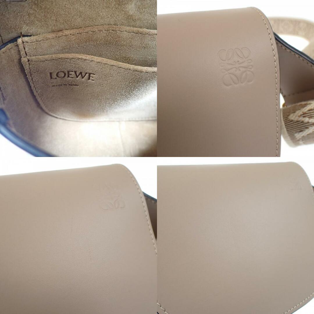 LOEWE(ロエベ)の【中古】【Aランク】LOEWE ロエベ ゲート デュアルバッグミニ ショルダーバッグ A650N46X13 ソフトカーフ ジャガード サンド ベージュ系 レディース【ISEYA】 レディースのバッグ(メッセンジャーバッグ)の商品写真