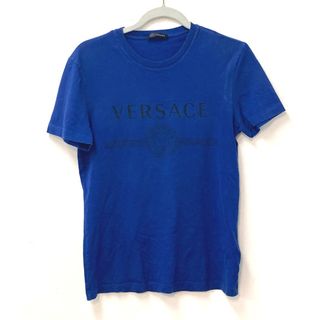 約54cm着丈美品◆20年製 VERSACE ヴェルサーチ A89287 TAYLOR FIT メデューサ 総柄 プリント 半袖Tシャツ ブラック XL イタリア製 正規品 メンズ r14-st30329-331