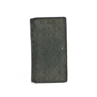 ブルガリ(BVLGARI)のブルガリ 長財布 - 黒 ジャガード×レザー(財布)
