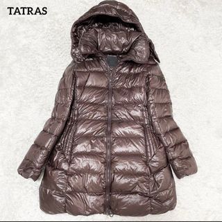 【最高級‼️ 】✨15万円✨TATRAS✨ロングダウンコート✨ダークブラウン✨