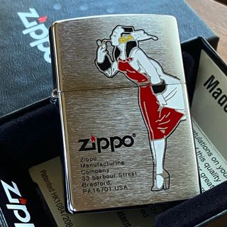 ジッポー(ZIPPO)の新品 Zippo ウィンディ ガール レッド 200 ジッポー(タバコグッズ)