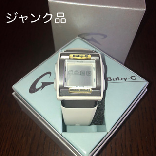 ベビージー(Baby-G)のCASIO  Baby-G BG-180 ホワイト ジャンク品(腕時計)