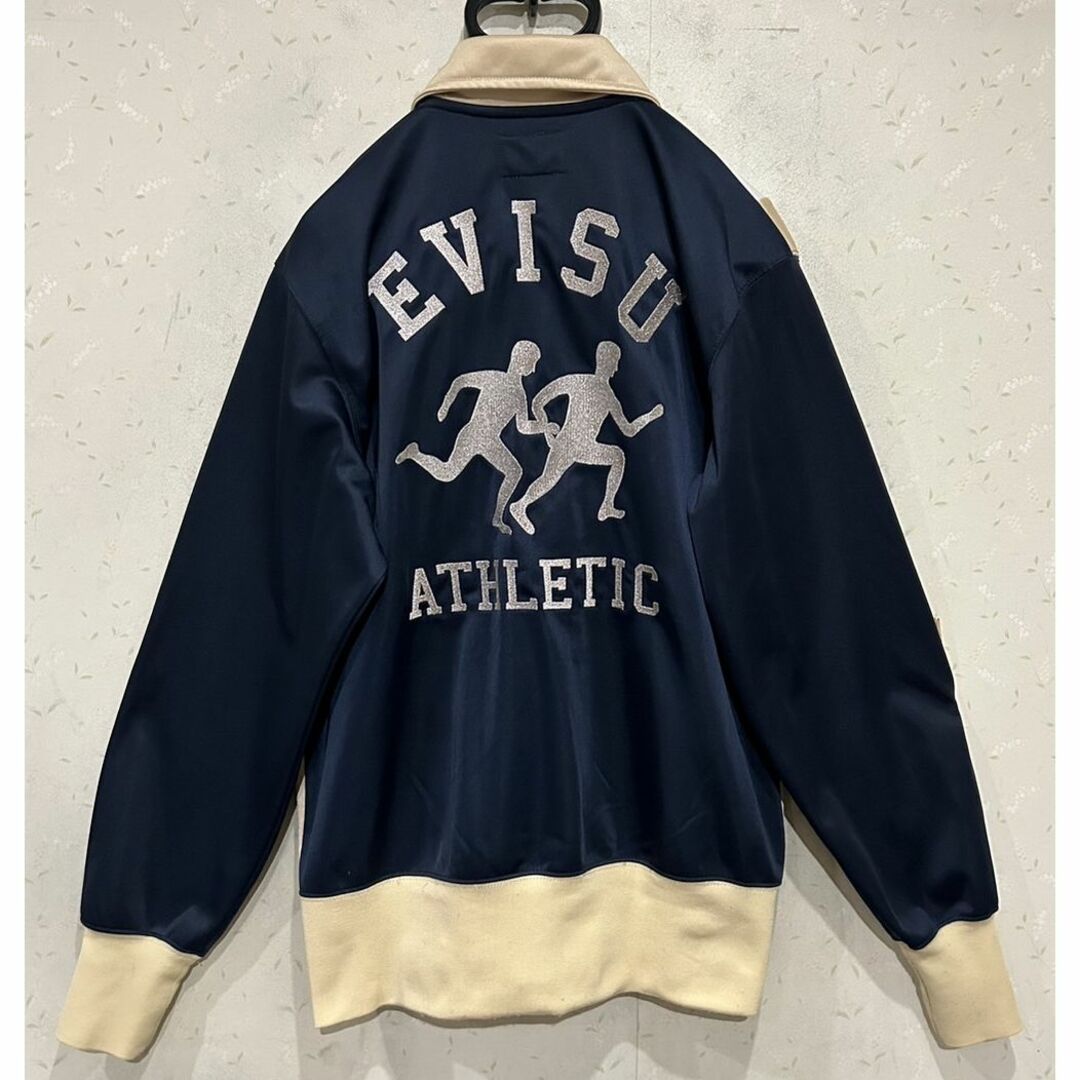 EVISU(エビス)の＊エヴィス ATHLETIC カモメ シルバー 刺繍 トラックジャケット 40 メンズのトップス(ジャージ)の商品写真