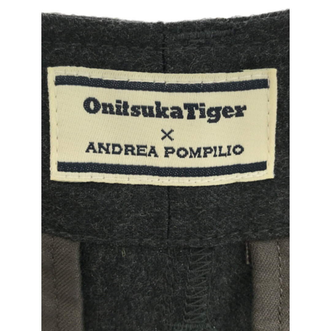 Onitsuka Tiger(オニツカタイガー)のOnitsuka Tiger × ANDREA POMPILIO オニツカタイガー × アンドレア ポンピリオ ウールイージーパンツ チャコール×マルチカラー 38 5280714 レディースのパンツ(その他)の商品写真