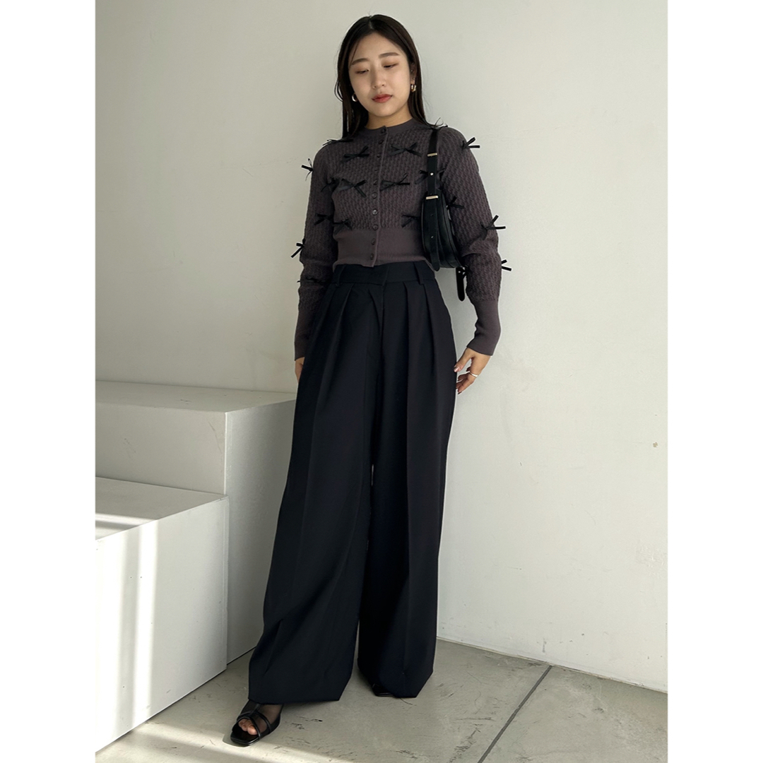 SNIDEL - snidel スナイデル リボンモチーフカーディガン 24ss SNIDEL - snidel スナイデル リボンモチーフカーディガン 24ss