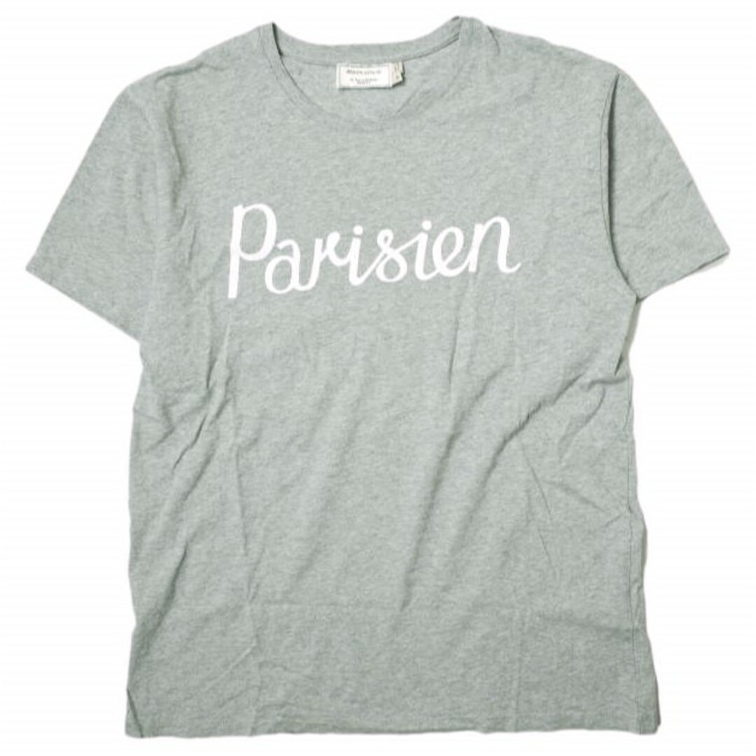 MAISON KITSUNE'(メゾンキツネ)のMAISON KITSUNE メゾンキツネ PARISIEN TEE パリジャン ロゴプリントTシャツ SS16U703 M ライトグレー 半袖 トップス【中古】【MAISON KITSUNE】 メンズのトップス(Tシャツ/カットソー(半袖/袖なし))の商品写真