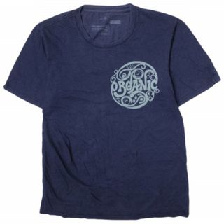 パタゴニア(patagonia)のPATAGONIA パタゴニア Organic Cotton Printed T-shirts オーガニックコットンプリントTシャツ S NAVY 半袖 トップス【中古】【PATAGONIA】(Tシャツ/カットソー(半袖/袖なし))