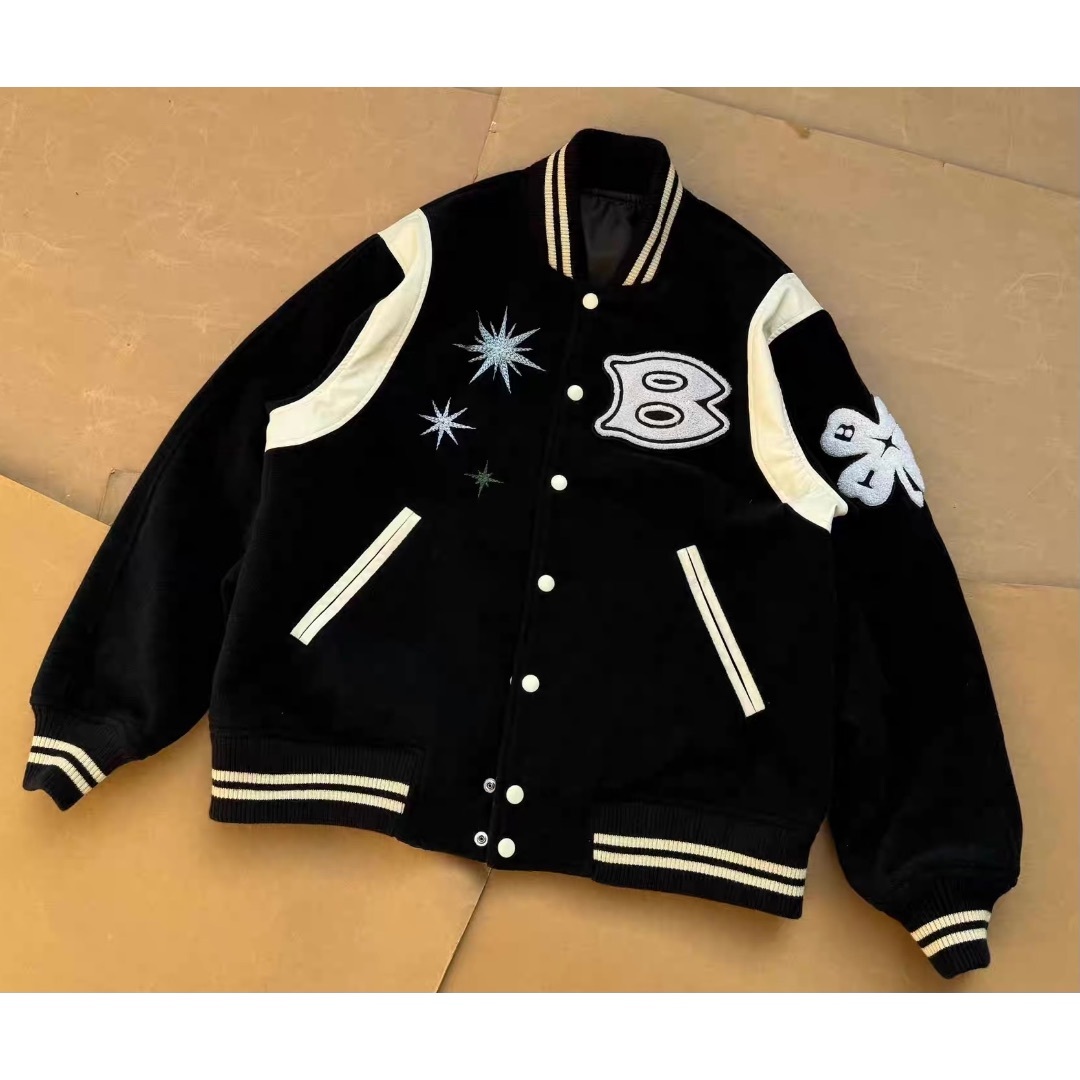 スタジャンbott teddy varsity jacket ボット スタジャン