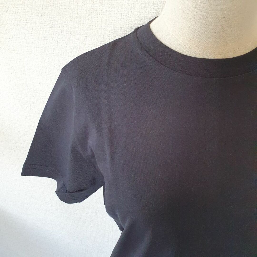 【新品・未使用】MONCLER　キッズロゴコットンTシャツ　ブラック14Aサイズ