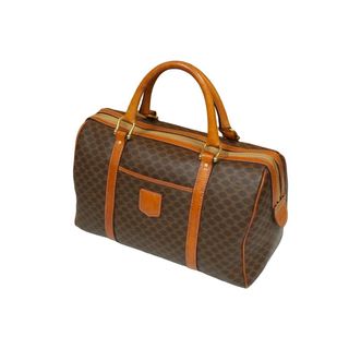 celine - CELINE セリーヌ ボストンバッグ 35CM マカダム柄 ブラウン celine - CELINE セリーヌ ボストンバッグ 35CM マカダム柄 ブラウン