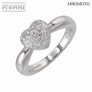 ミキモト(MIKIMOTO)のミキモト MIKIMOTO ハート 9号 リング ダイヤ 0.19ct Pt プラチナ 指輪 VLP 90216772(リング(指輪))